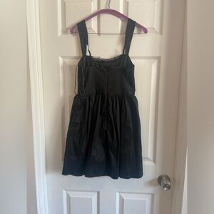 Francesca's Collections Black Ruched Cocktail Sundress